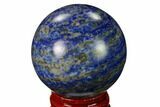 Polished Lapis Lazuli Sphere - Pakistan #170837-1